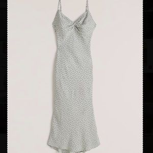 Abercrombie NWT knot-front slip midi